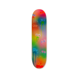 packshot of original artwork on skate deck by jon burgerman called GOWANUS HAZE