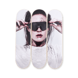 Packshot of Alt ROAR B skate decks by Charlotte de Witte and THE SKATEROOM