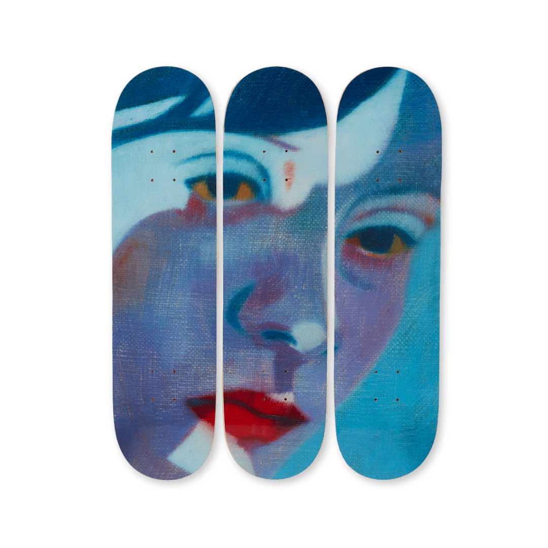 Visage Bleu (tryptique)