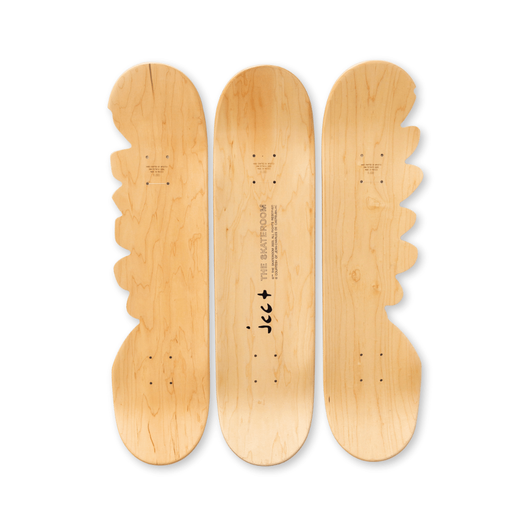 Jean-Charles de CASTELBAJAC pop wing flip 1 triptych by THE SKATEROOM collection top