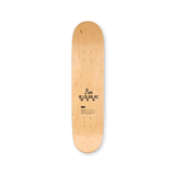 Top print of the John Baldessari and THE SKATEROOM skateboard decks.