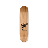 Packshot of "Skeleton Hands" skate deck by THE SKATEROOM to celebrate Korn's 30 years anniversary