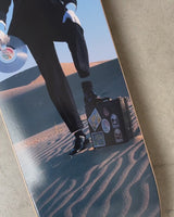 Detail of the the skate deck with the Invisible Man artwork by Pink Floyd, produced by THE SKATEROOM.