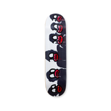 solo skateboard artwork from artist Olaolu SLAWN in collabration with THE SKATEROOM