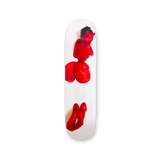 Special shape skateboard deck with T-Rex’s ‘Katsu’ design — a minimalist silhouette infused with kinetic energy and subversive grace.