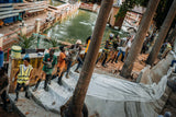 A group of locals building a skatepark in Lagos, Nigeria