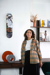 At Home With Betty Kafouni in design home with the skateroom henry taylor skate art edition