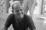 Jackson Pollock in East Hampton, NY, September 1953. Photography by Tony Vaccaro. © Tony Vacarro Archives