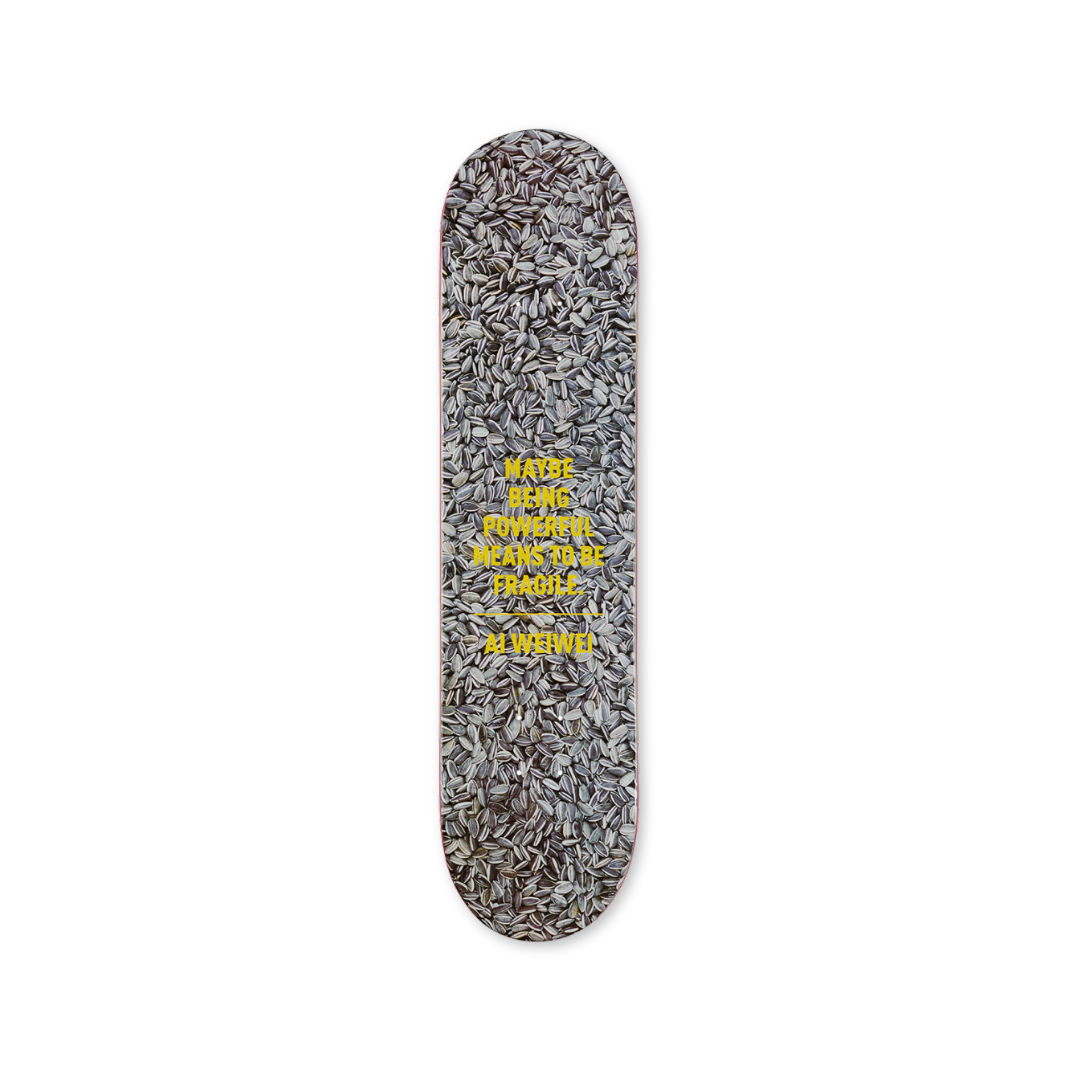 Ai Weiwei Seeds Hand-Signed Skateboard: Limited Edition, Contemporary Art, Artist Autograph, Unique Design, Skateroom Exclusive
