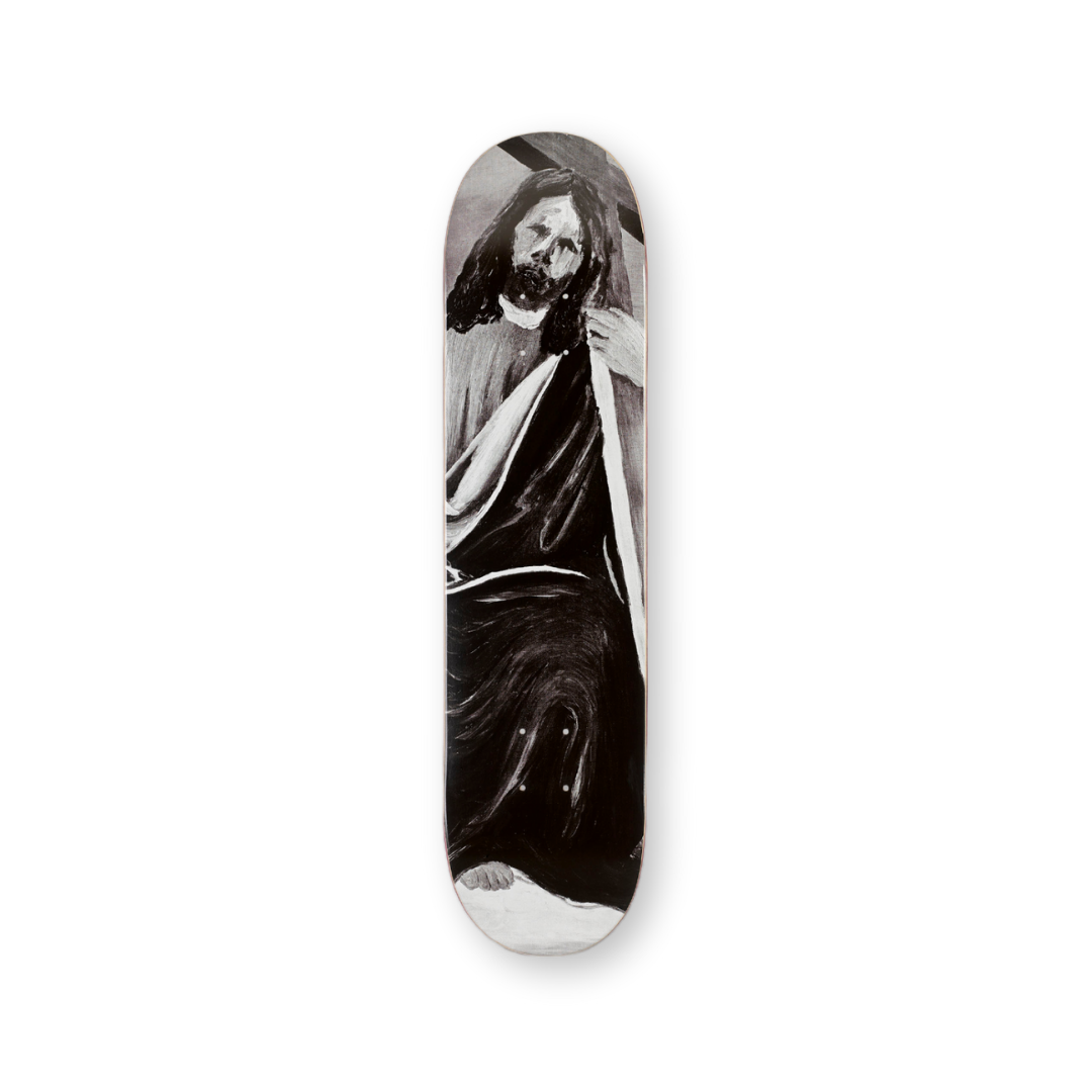 Andy hope Jesus bottom by THE SKATEROOM deck grey black white