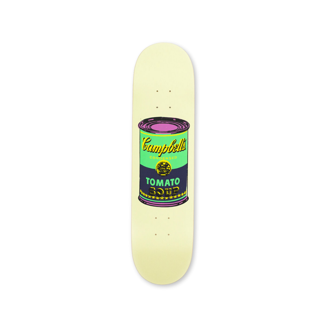 Andy Warhol Colored Campbell's Soup Skateboard | THE SKATEROOM