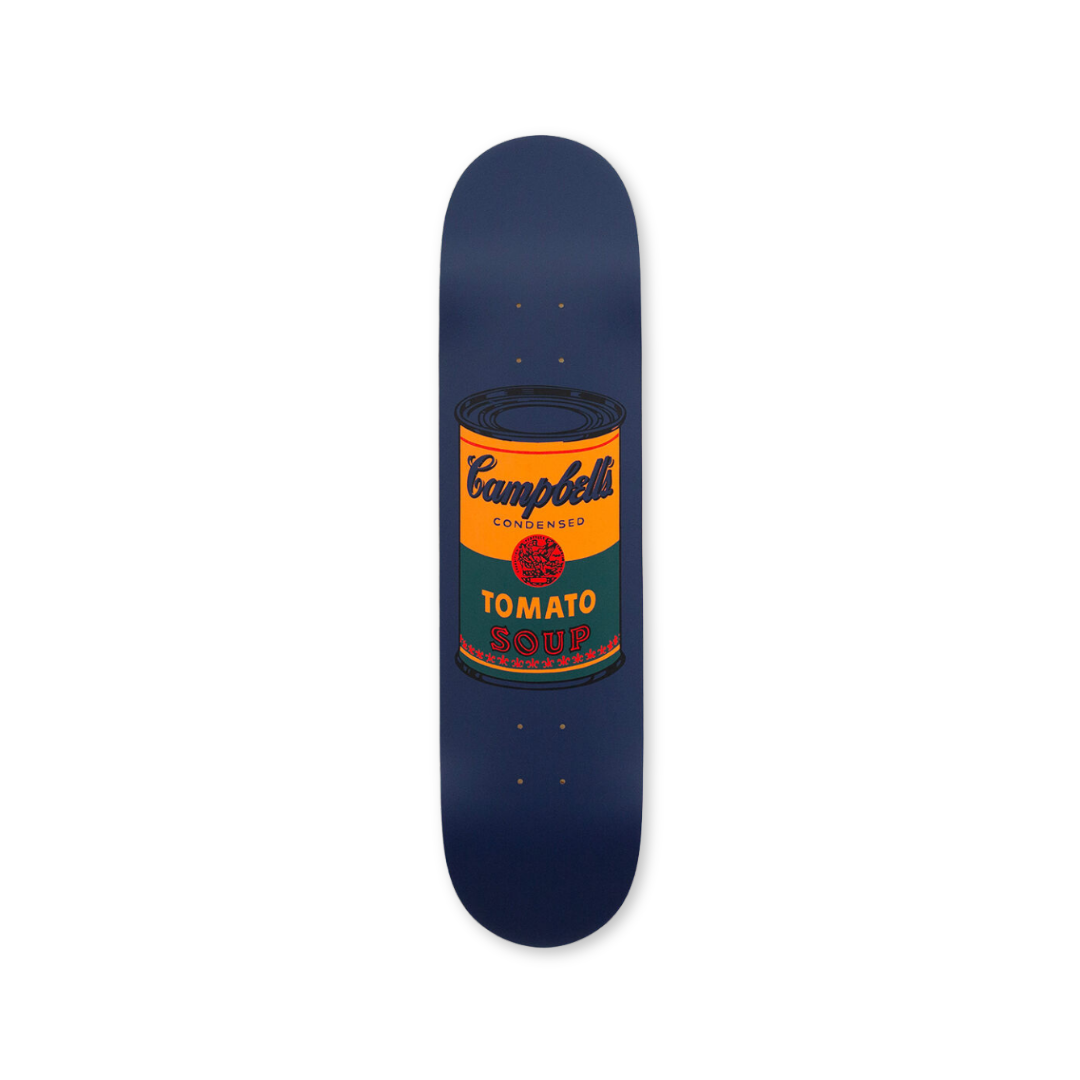 Andy warhol coloured campell's soup teal solo deck by THE SKATEROOM bottom edition