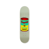 Andy warhol coloured campell's soup yellow solo deck by THE SKATEROOM bottom edition