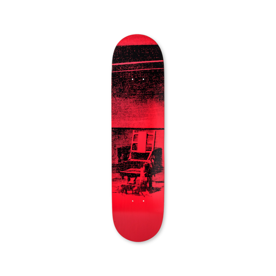 electric chair red Andy warhol bottom limited edition by the skateroom
