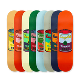 Andy warhol set of eight coloured Campbell's soup cans collection by THE SKATEROOM bottom