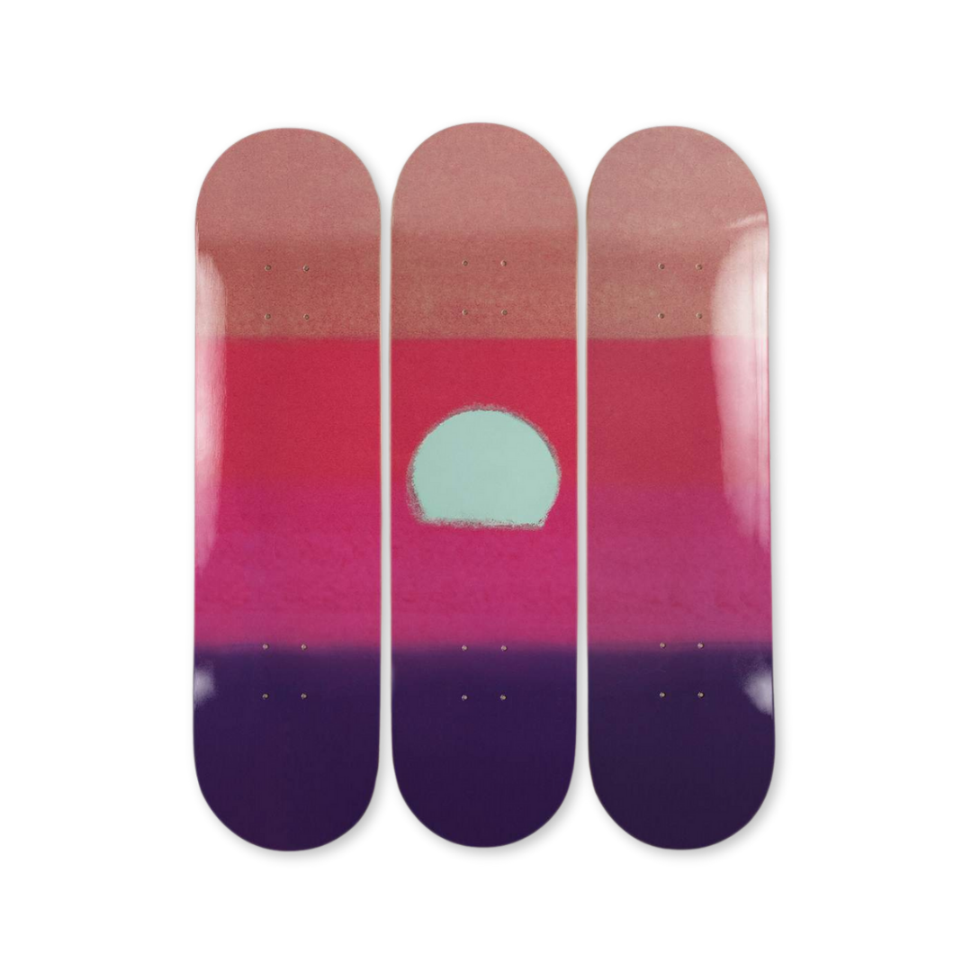 Andy warhol sunset purple by THE SKATEROOM art edition bottom
