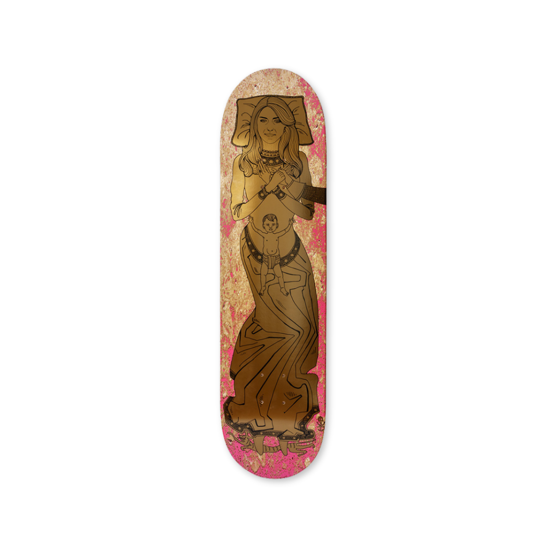 Grayson Perry Kate board bottom solo deck gold by the skateroom exclusivity
