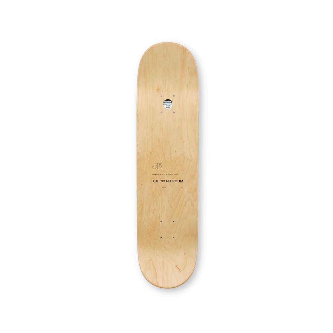 JR's 28 millimeters skateboard art by the skateroom