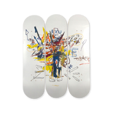 Jean-Michel Basquiat's Exu skateboard art by the skateroom