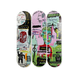 Jean-Michel Basquiat's In Italian skateboard art by the skateroom