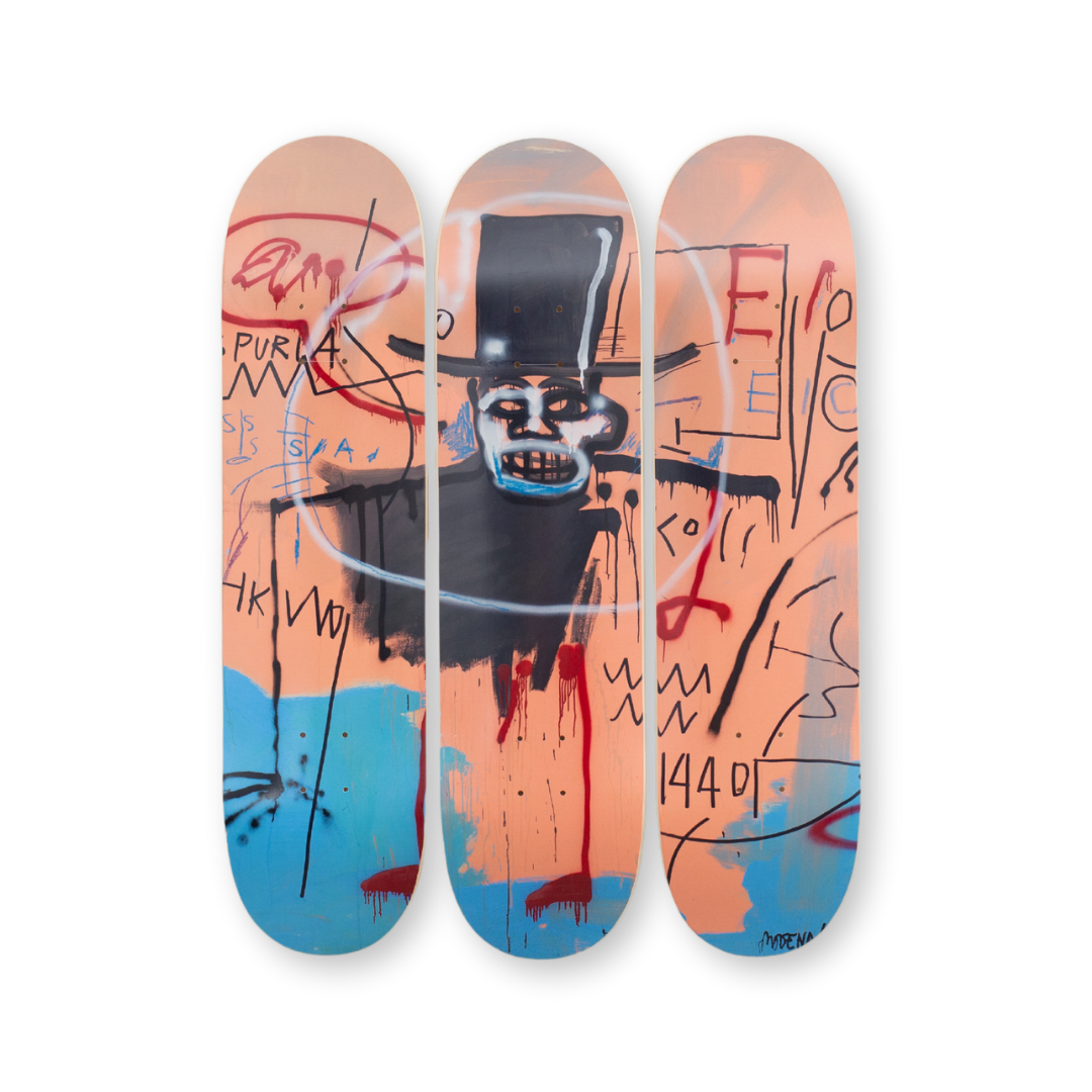 jean michel basquiat the guilt of gold teeth 1982 bottom triptych by the skateroom