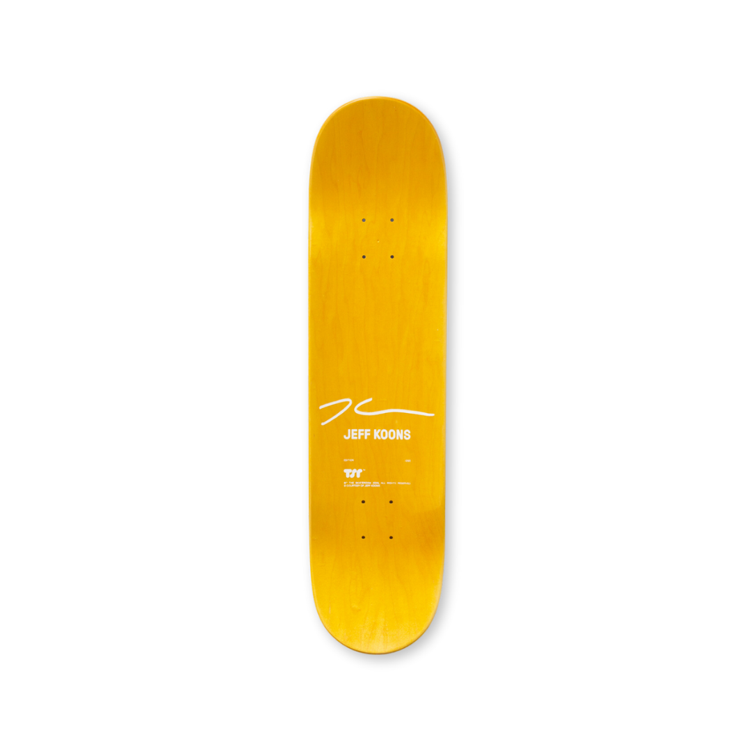 Jeff Koons' New Shelton Wet/Dry 10 Gallon Doubledecker Skateboard skateboard art by the skateroom
