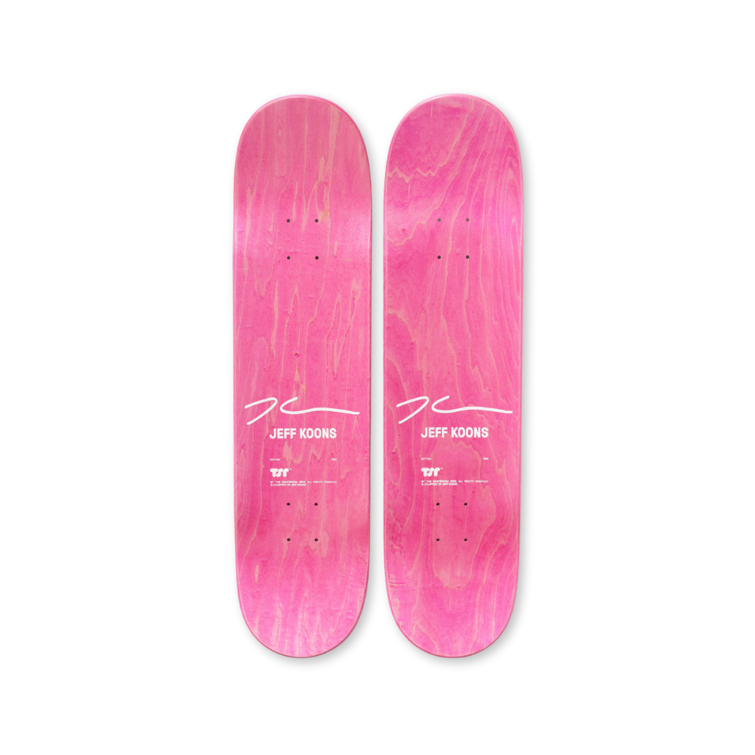 Jeff Koons' Pink Panther skateboard art by the skateroom
