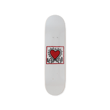 Keith Haring's Untitled (heart) skateboard art by the skateroom