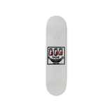 Keith Haring's Untitled (smile) skateboard art by the skateroom