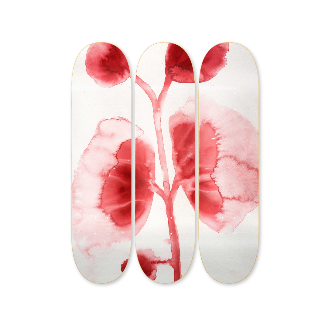 Louise Bourgeois Les Fleurs skateboard art by the skateroom