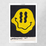 Beni Bischof Contemporary Art print by The Skateroom, flat lay view showing full print on grey background