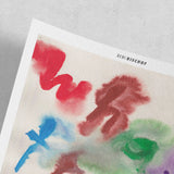 Beni Bischof What The Fuck print by The Skateroom, unframed with curved corners, detail view on grey background