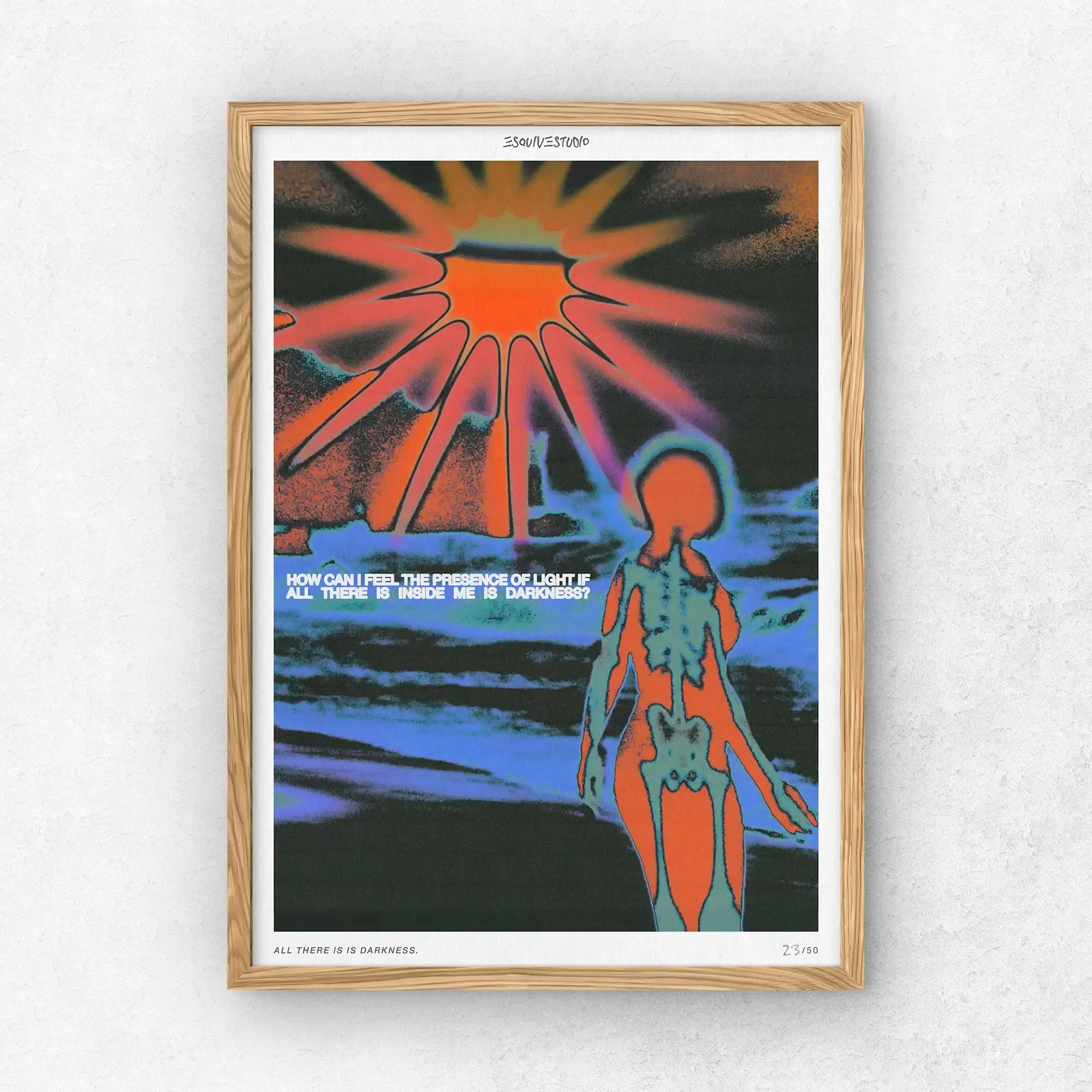 Slim Oak Frame with Acrylic Glass