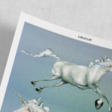 Lulu Lin Even the Purest Magic limited edition art print by The Skateroom, unframed with curved corners, detail view on grey background