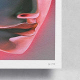 Lulu Lin Love Was So Gently Born Into Our Hearts limited edition art print by The Skateroom, unframed with straight corners, detail view on grey background