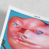 Lulu Lin Make Me Look Calm and Mature But Not Cringe and Extra limited edition art print by The Skateroom, unframed with curved corners, detail view on grey background