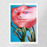 Lulu Lin Make Me Look Calm and Mature But Not Cringe and Extra limited edition art print by The Skateroom, flat lay view showing full print on grey background