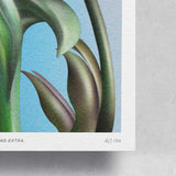 Lulu Lin Make Me Look Calm and Mature But Not Cringe and Extra limited edition art print by The Skateroom, unframed with straight corners, detail view on grey background