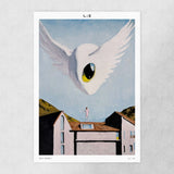 Holy (Angel) limited edition art print by Sangho Noh, flat lay view showing print quality and paper texture