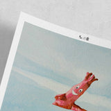 Holy (Dancer) giclée print by Sangho Noh, unframed with curved corners, detail view on white background