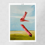 Holy (Dancer) limited edition art print by Sangho Noh, flat lay view showing print quality and paper texture