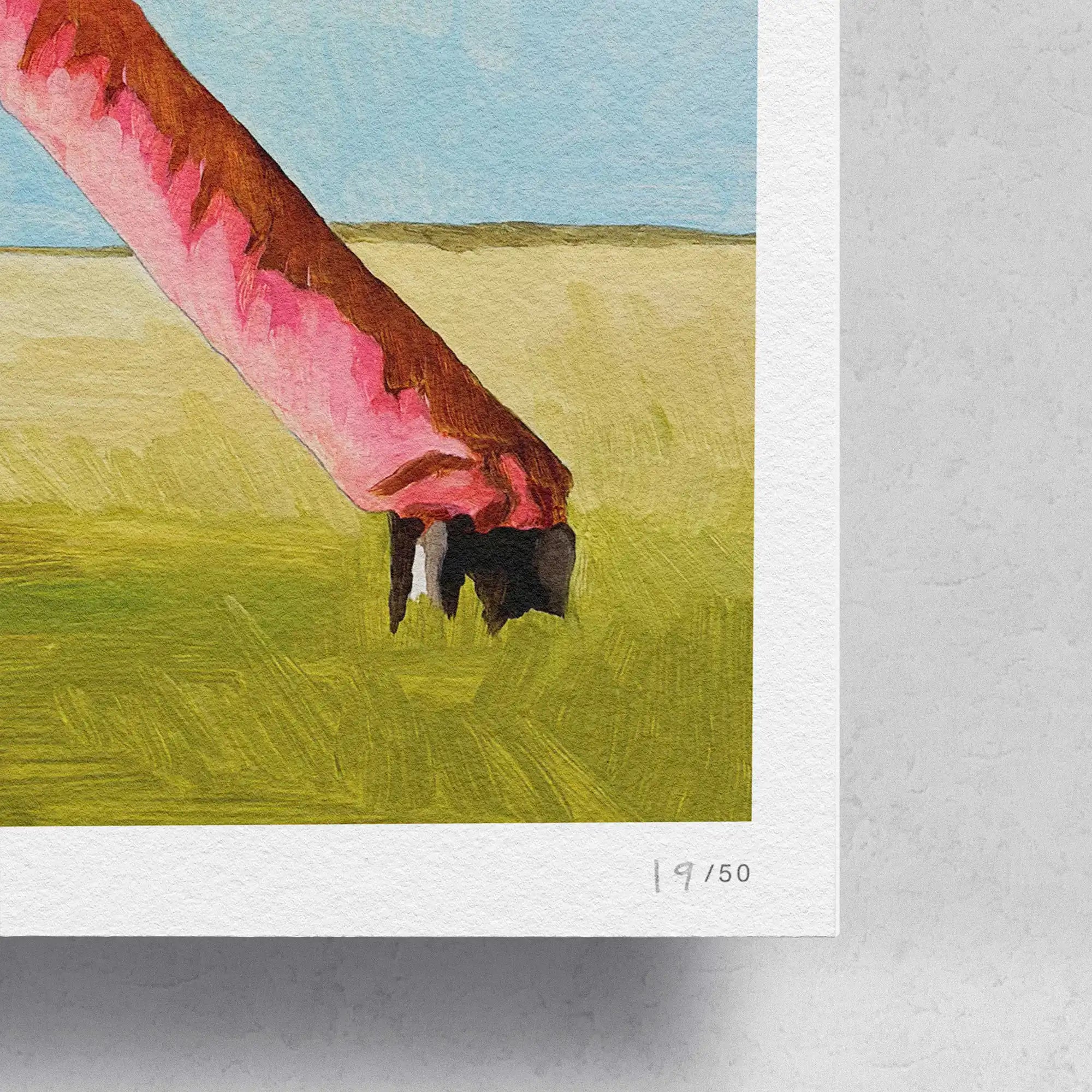 Holy (Dancer) giclée print by Sangho Noh, unframed with straight corners, detail view on white background