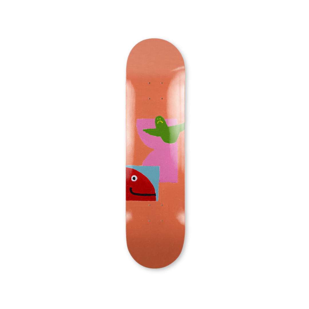 Mark Gonzales Untitled A peach skateboard art by the skateroom
