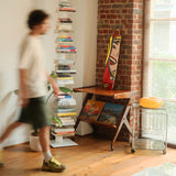 "Girl in Mirror" skate deck by Roy Lichtenstein and THE SKATEROOM in a design apartment