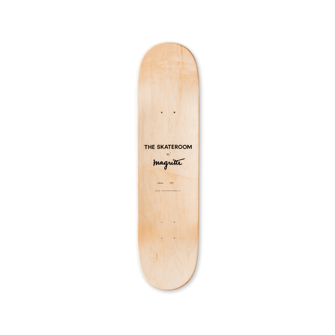 René Magritte's Le Fils De L'Homme skateboard art by the skateroom