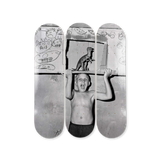 Roger Ballen's Roar skateboard art by the skateroom