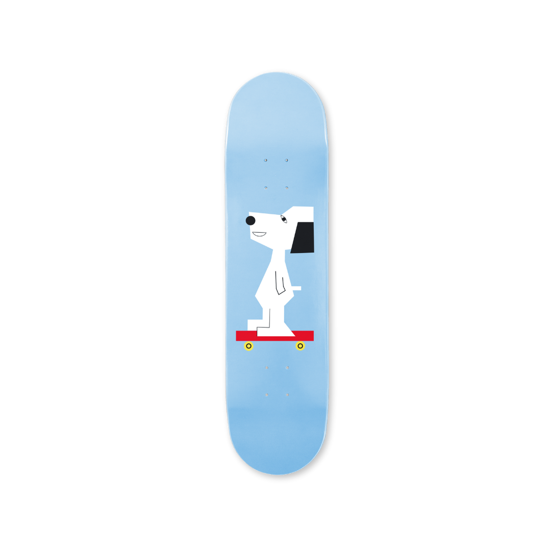 The Peanuts Global Artist Collective Solo by Nina Chanel Abney skateboard art by the skateroom