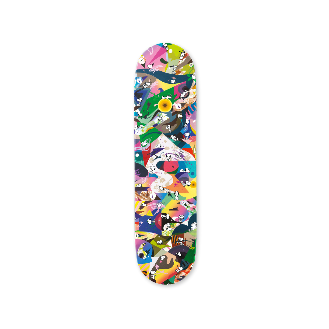The Peanuts Global Artist Collective Solo by Tomokazu Matsuyama skateboard art by the skateroom