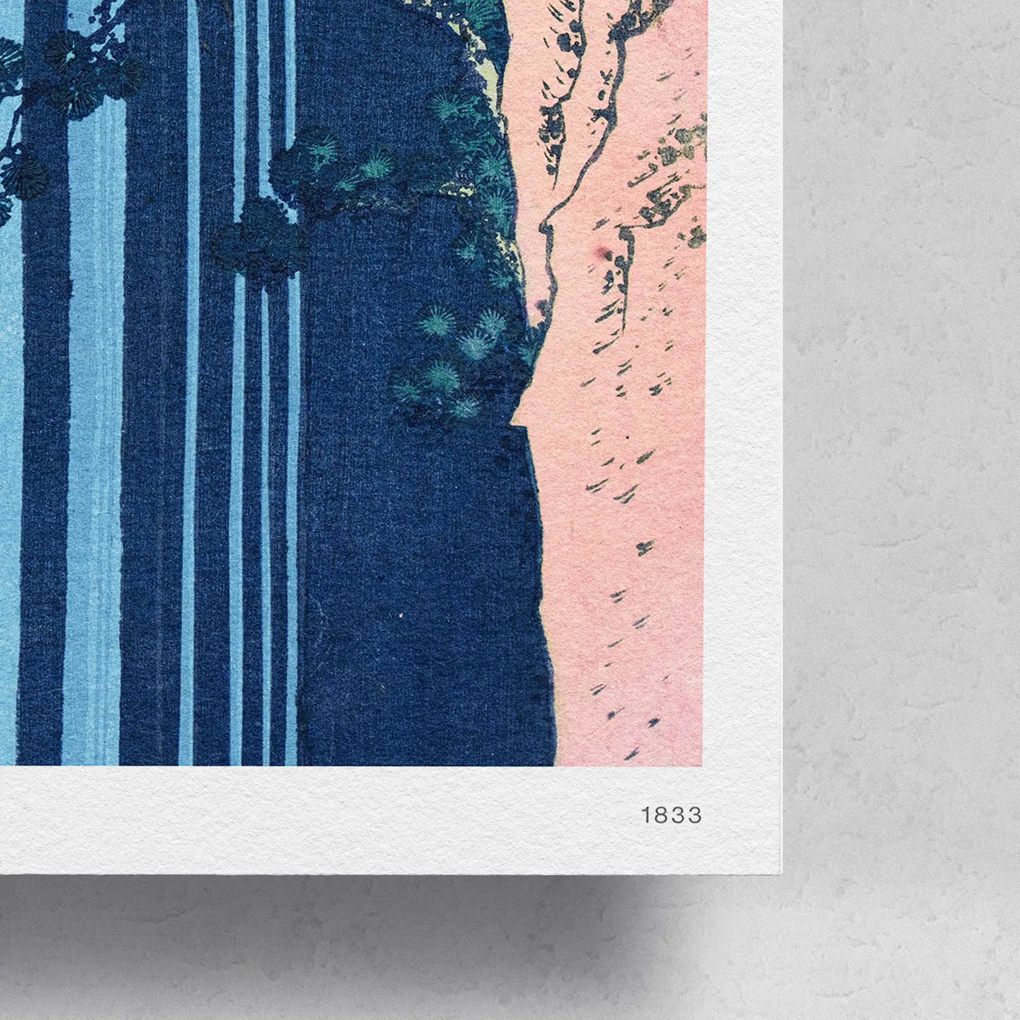 The Amida Falls in the Far Reaches of the Kisokaidō Road - Print