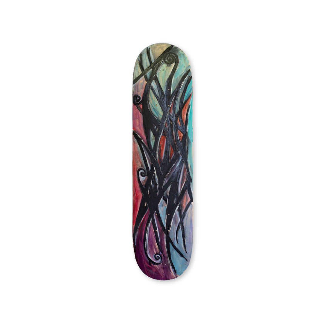 Tobias Spichtig's Ornament for Skateboard 3 skateboard art by the skateroom